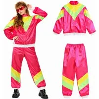 TK Gruppe Kostüm Overall Retro – 80er-Jahre Kostüm im klassischen Vintage-Look Fasching