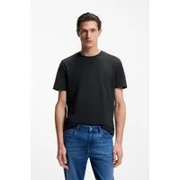 BOSS T-Shirt Tiburt mit Jacquard-Struktur, regular fit