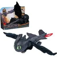 Drachenzähmen leicht gemacht - Plüsch-Drache Ohnezahn, Spielfigur mit Gleit- und Griffunktion