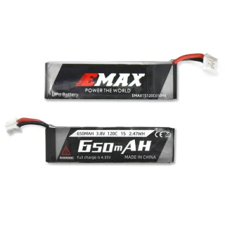 3PCS EMAX 1S HV 3.8V 650mAh Lipo Battery PH2.0 for Emax Tinyhawk III PLUS Freestyle Tiny Whoop RC FPV Racing Drone