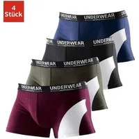 AUTHENTIC LE JOGGER Boxer Boxershorts für Herren (Packung, 4-St) mit kontrastfarbenen Einsatz