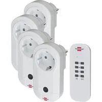 Comfort-Line Funkschalt-Set CE1 4001, Schaltsteckdose weiß, 4 Stück