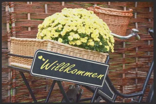 Fussmatte Herzlich Willkommen 10034 | Größe: 60 cm x 45 cm