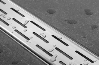 ESS Easy Drain Compact FF 160 cm, 50 mm Sperrwasserh., einteiliges Rost, EDCOMFF 1600-50 EDCOMFF1600-50