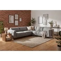 Home affaire Ecksofa Sveeva, L-Form, B.288 cm, schwarze Metallfüße, langlebiger Webstoff, mit Wellenunterfederung, viele Farben