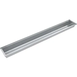 KWC Aquarotter Waschrinne, PLANOX, Edelstahl, W.-Mont., 3000x210x382 mm, o. Arm-bank, 2030043783 2030043783