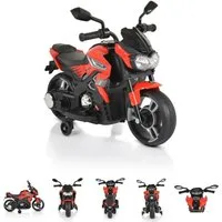 Moni Elektro-Kindermotorrad Houston 1188F, Belastbarkeit 25 kg, Stützräder, Scheinwerfer, Musikfunktion, MP3- und USB-Anschluss