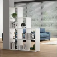 Vicco Raumteiler Aramis, Weiß/Weiß, 103.5 x 144 cm 9 Fächer, 1-tlg.