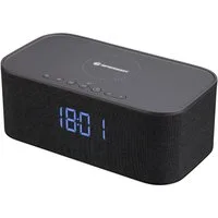 BRESSER Funkwecker BRESSER Bluetooth Stereo-Lautsprecher mit Weck- und Ladefunktion