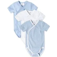 Stellou & friends Kurzarmwickelbody Baby Set (3tlg) - kuschelweiches Kurzarm-Wickelbody Set Jungs Mädchen (Set, 3er-Pack) Baby Set (3tlg) - kuschelweiches Kurzarm-Wickelbody Set Jungs Mädchen