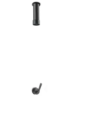 JEE-O soho 03 Decken-Duschkombination, hammercoated schwarz matt, 700-6432 700-6432
