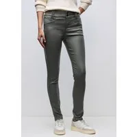 STREET ONE Lederimitathose mit Coating