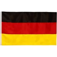 BRUBAKER Fahne Große Hissflagge Deutschland 150 cm x 90 cm (1-St), Deutsche Nationalfahne für Fahnenmast oder Fan Dekoration - Flagge