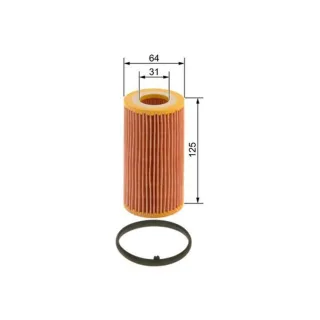 Bosch ?lfilter H?he: 125 Audi Seat Skoda VW 1457429243