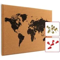 ALLboards Pinnwand ALLboards Pinnwand mit Farbigem Holz Rahmen Korktafel