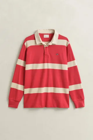 GANT - Gestreiftes Rugger creamed white - Gr. - XL