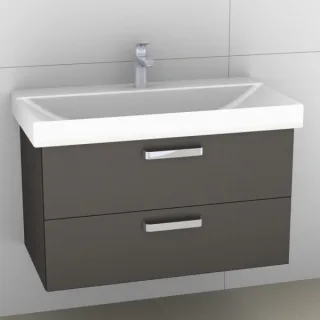Artiqua 413 Waschtischunterschrank für Xeno 2 500531, 500532 (ehem. 127090, 127093) Stahlgrau Metall 413-WU2L-K129-7141-88