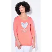 Angel of Style T-Shirt T-Shirt A-Linie Glitzersteinchen auf dem Herz
