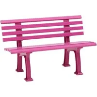 Blome Gartenbank Gartenbank Ibiza 2-Sitzer, Pflegeleichter Kunststoff, Weiß