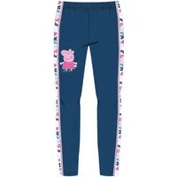 Peppa Pig Leggings Peppa Pig Leggins mit Schriftband und Peppa, blau