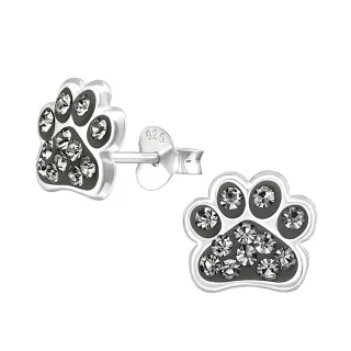 Pfoten Ohrringe aus 925 Silber