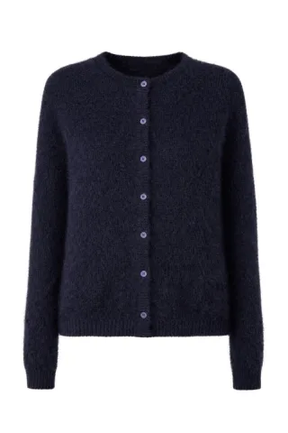 des petits hauts - Strickjacke mit Rundhals blau