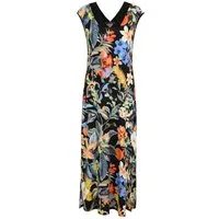 Doris Streich Maxikleid aus Jersey mit Blüten-Print