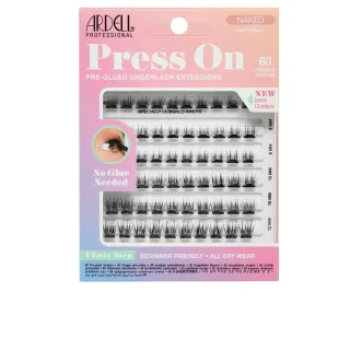 Ardell Press On Vorgeklebte Wimpernverlängerungen #naked Natural 60 Stück