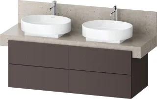 Duravit Balcoon Konsolen-Waschtischunterschrank 1400x522 Schubkästen  BA50380JGIG0000