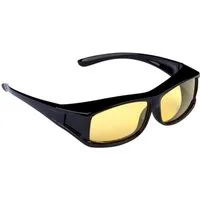 HAC24 Sonnenbrille Auto Nachtfahrbrille Nachtsichtbrille Kontrastbrille Überziehbrille (1-St) Polarisiert