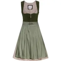MarJo Dirndl Samt Dirndl 2tlg. - PIA - moos/altrosé/zypresse