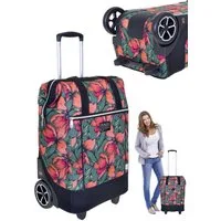 PUNTA Einkaufstrolley Big Wheel große Räder 40 Liter Einkaufsroller, Trolley Shopper Einkaufskorb Einkaufstrolly 10303 + Thermo Tasche