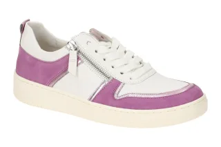 Gabor 43.340 - BEST FITTING Damen Sneaker wei?/lila Gummi-Laufsohle & herausn...