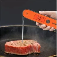 INKBIRD Bratenthermometer USB wiederaufladbar, IPX5 wasserfeste,für Braten, BBQ, Baby-Ernährung, 1-tlg., Große Anzeige