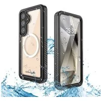Wigento Handyhülle Für Samsung Galaxy S25 Plus MagSafe Full Wasserdichte Schutz Tasche, IP68 Wasserdichte MagSafe Schutzhülle
