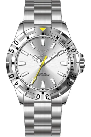 Invicta Specialty 69039 Herrenuhr - Quarzwerk - Metall mit silbernem Zifferblatt - 42 mm