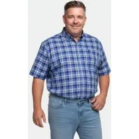 Boston Park Kurzarmhemd Karohemd Halbarm Buttondown-Kragen Comfort Fit