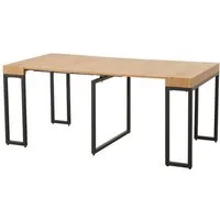 HTI-Living Esstisch Esstisch ausziehbar Eiche Hell Jenrik (Stück, 1-St., 1 Esstisch), Ausziehtisch von 45 bis 180 cm