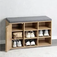 KESPER® Schuhbank Schuhschrank mit Sitzkissen, grifflos, Sitzkissen abnehmbar und waschbar