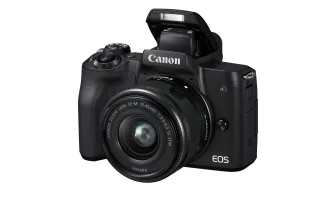 Canon EOS M50 [24.1MP 4K-Video 3"] schwarz inkl. EF-M 15-45mm 1:35-63 IS STM Objektiv