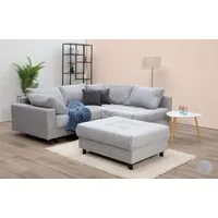 COLLECTION AB Ecksofa Toni L-Form, B: 215 cm, Set: Sofa & Hocker, 2 Zierkissen, Federkern