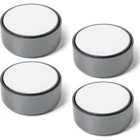 SO-TECH® Möbelfuß GOLF Sofafuss mit Bodengleitern - höhenverstellbar, (4-St), 4 Stück im Set - grau - zum Kleben oder Anschrauben