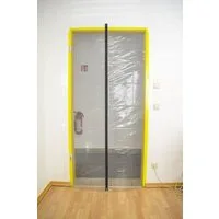 Scorprotect® Schutzfolie Staubschutztür Folie 210x110 cm mit einem mittigen Reißverschluss, (1-St)