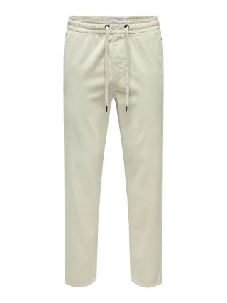 ONLY&SONS - ONSLINUS TAP CORDUROY 0185 PANT NOOS silver lining - Gr. - L