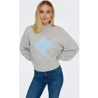ONLY Strickpullover ONLWAKEFIELD LIFE LS BLING HIGHNECK KNT