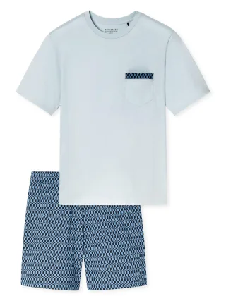 Schiesser Herren Pyjama ComfortSchlafanzug, Pyjama Set, Nachtwäsche