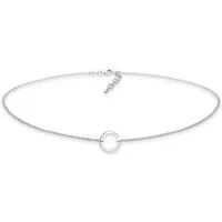 Elli Collier Choker Anhänger Kreis Rund 925 Silber