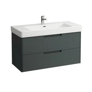 LAUFEN Waschtischunterschrank JUNA 446x1021x515 2 Schubl m. Griffmulde f.WT H813966 verkehrsgrau, H4 H4115321092661