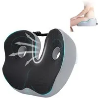 ibettertec Sitzkissen Ergonomisches Sitzkissen,Sitzkissen Orthopädisch,Rückenkissen,Schwarz, Sitzkissen, Sitzkeilkissen Entlastet, Erhöht Sitzkomfort