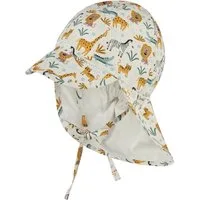 Sterntaler® Schirmmütze Schirmmütze mit Nackenschutz Zootiere (1-St) Schirmmütze aus Popeline mit Zootieren, Nackenschutz & Bindeband